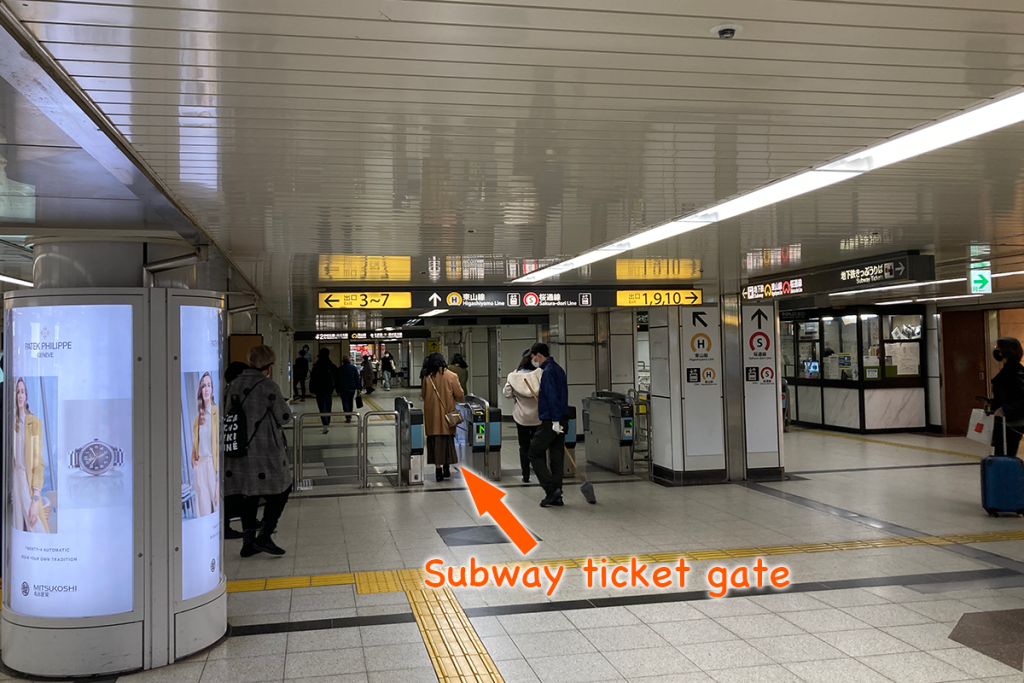 Subway ticket gate